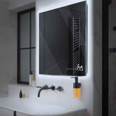 LED Spiegel Quadratisch | Wandschalter-Steuerung | Kaltweißes Licht - Reyze Seria Motivated Model 8